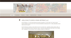 Desktop Screenshot of birchparkretreat.com