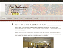 Tablet Screenshot of birchparkretreat.com